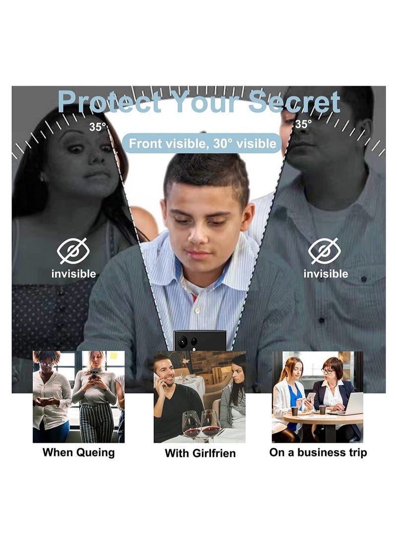 vesus Galaxy S22 Ultra Privacy Screen Protectorï¼ŒS22 Ultra Screen Protector -Anti-Spy 9H Hardness HD Tempered Glass Black Film for Samsung Galaxy S22 Ultra 5G - Image 3