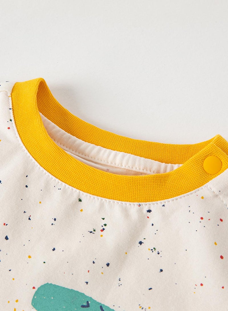 Dave & Bella Alligator Romper - Image 2