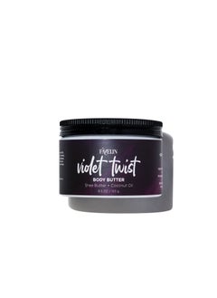 Violet Twist Body Butter 185 grams - natural ingredients - With vitamin E,  | Deep Nourishment | Shea & Cocoa Butter | All Skin Types
