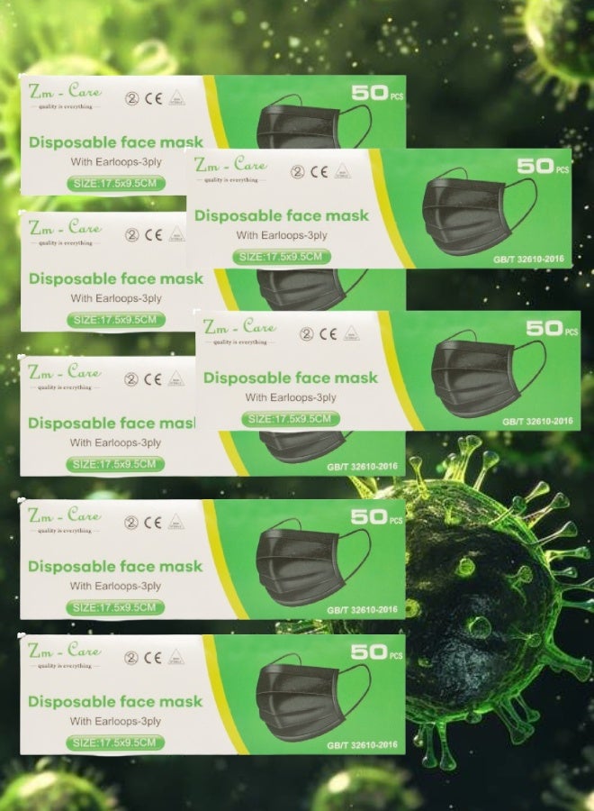 زي إم 350 قطعة من أقنعة الوجه للاستخدام مرة واحدة - Image 1