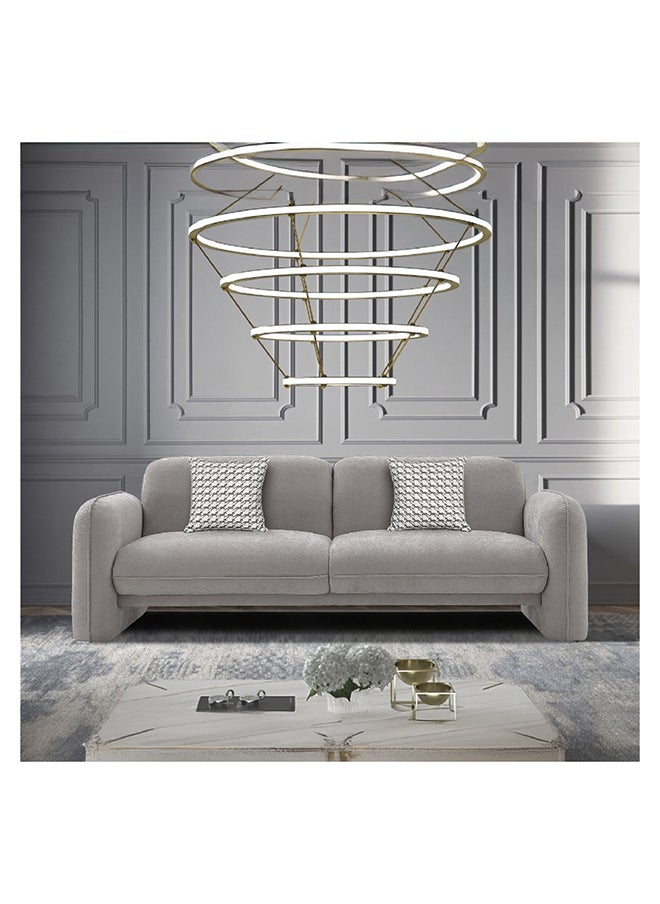 Home Box أريكة قماشية فارغون 3 مقاعد مع 2 وسائد 91 × 79 × 235 سم  - Image 1