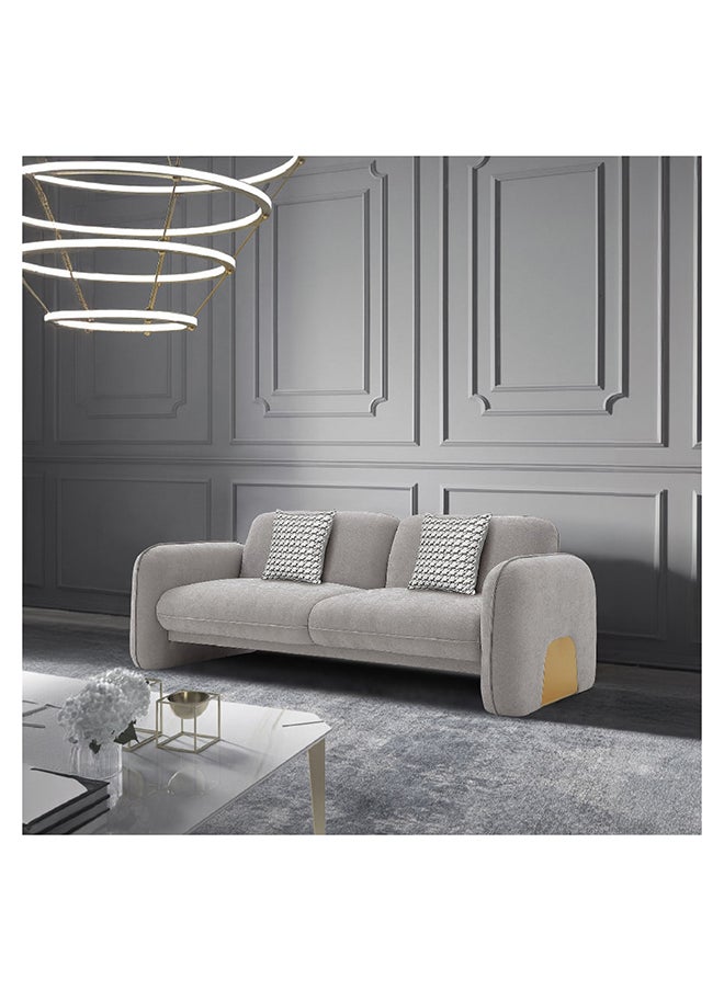 Home Box أريكة قماشية فارغون 3 مقاعد مع 2 وسائد 91 × 79 × 235 سم  - Image 2