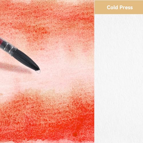 Lightwish Watercolor Sketchbook,100% Cotton Acid Free Watercolor Journal,300gsm/140lb Cold Press Watercolor Paper for Artists,Adults,Students,20 Sheets,9.25 * 6.3 Inches - Image 4