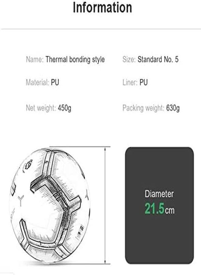 League Soccer Ball, Birthday Present Size 5 Football,Seamless Stitching Durable for School Graduation Youth Anniversary High School College Signature Gift (Red) - Image 5