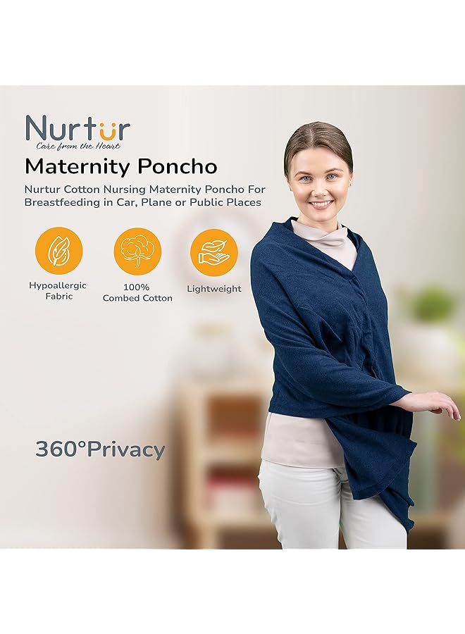 Nurtur 100% Cotton Knitted Maternity Poncho Trha24262 - Image 2