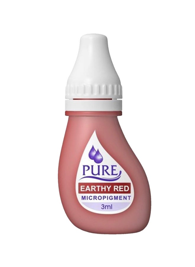 PURE صبغة سPMU شبه دائمة من الدرجة الطبية - حبر سPMU - صبغة شفاه بدون خلط لتظليل الضربة باللون الأحمر الترابي 3 مل × 6 زجاجات - Image 2