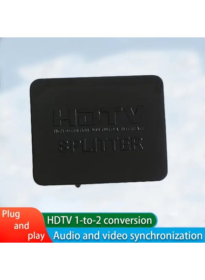 Plastic 1x2 4K HDTV Splitter Video Distributor Amplifier USB Powered For Home Theater PC PS3 - Image 1