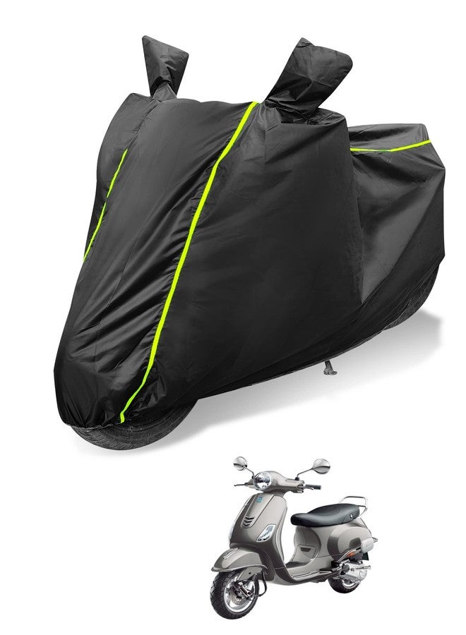 Auto Hub Waterproof Scooty Cover Compatible with Vespa VXL 125 Dustproof, UV Protection Two Wheeler Scooty Vespa VXL 125 Cover - Black - Image 1