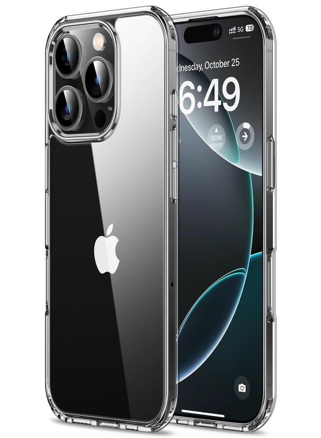 HOOMIL iPhone 16 Pro Max Phone Case Cover, Anti-Yellowing, Shockproof and Anti-Scratch, Transparent Hard Back - Crystal Clear - Image 1