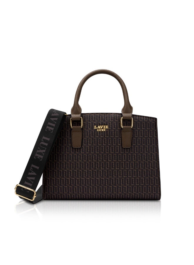 لافي حقيبة يد نسائية صغيرة لوكس مونو إيلي ٢٥ شوكولاتة - Image 1