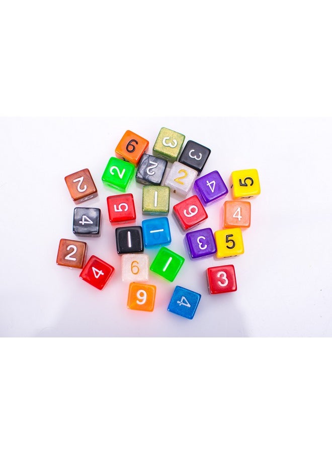 Easy Roller Dice Co. 25 Count Assorted Pack Of 6 Sided Dice - Multi Colored Assortment Of D6 Polyhedral Dice  - Image 2