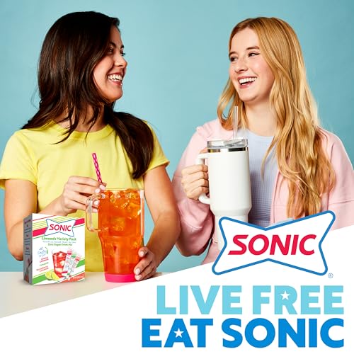 SINGLES TO GO! Sonic Singles To Go Limeade Variety Pack, Watertok Powdered Drink Mix, Includes 3 Flavors, Limeade, Cherry Limeade, Strawberry Limeade, 1 Box (30 Servings) - Image 5