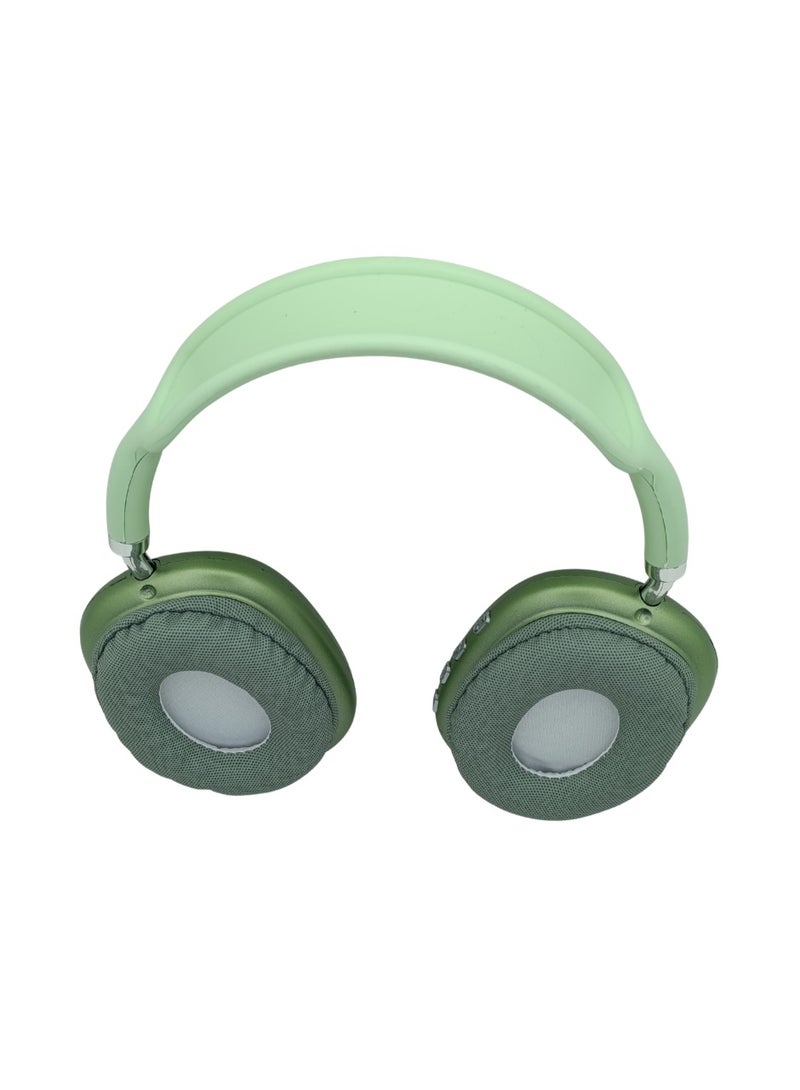 بي 9 P9 سماعة رأس بلوتوث لاسلكية Over-Ear بتصميم فاخر وصوت ستيريو – أخضر فاتح - Image 3