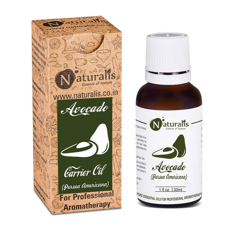 Naturalis Essence of Nature Pure Cold Pressed Avocado Oil Moisturizer for Dry Skin, Body and Hair - 30ml - Image 1