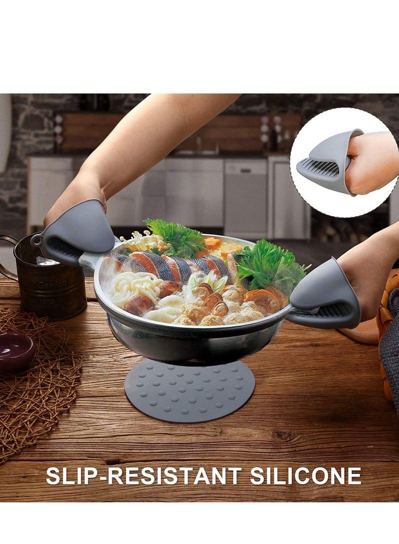 Zikra Air Fryer Silicone Pot, 2 Pieces Mini Oven Gloves, Airfryer Insert Silicone Bowl, Replacement of Parchment Paper Liners, Food Safe Reusable Air Basket, Non-Stick (8-inch) - Image 5