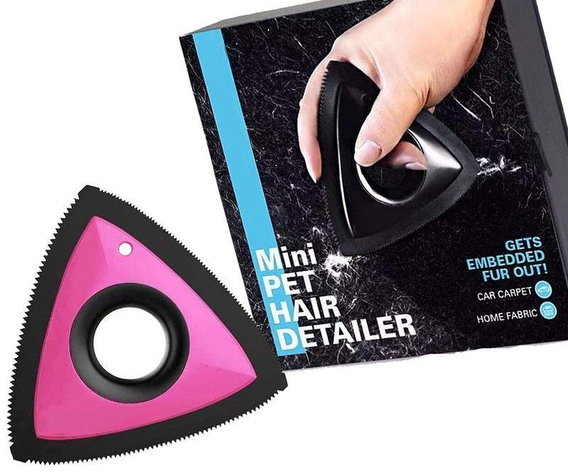 VREENY Mini Pet Hair Remover Brush for Dogs and Cats - Auto Detailing, Car, Home and Fabric Cleaning - Reusable (Multi Color) - Image 1