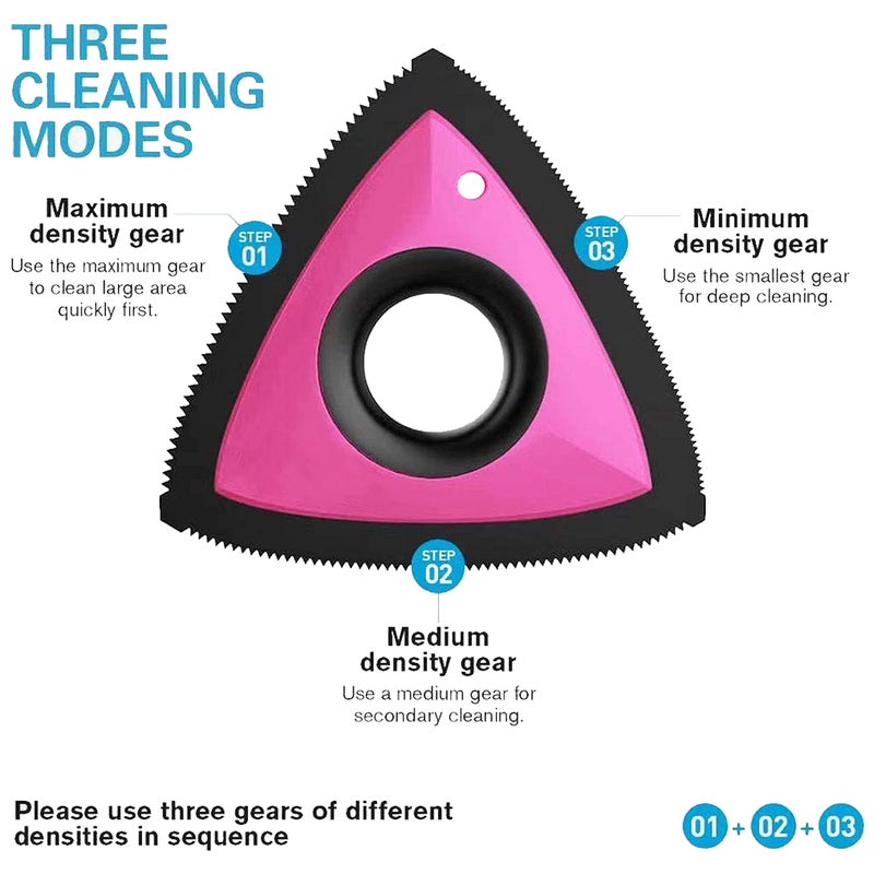 VREENY Mini Pet Hair Remover Brush for Dogs and Cats - Auto Detailing, Car, Home and Fabric Cleaning - Reusable (Multi Color) - Image 2