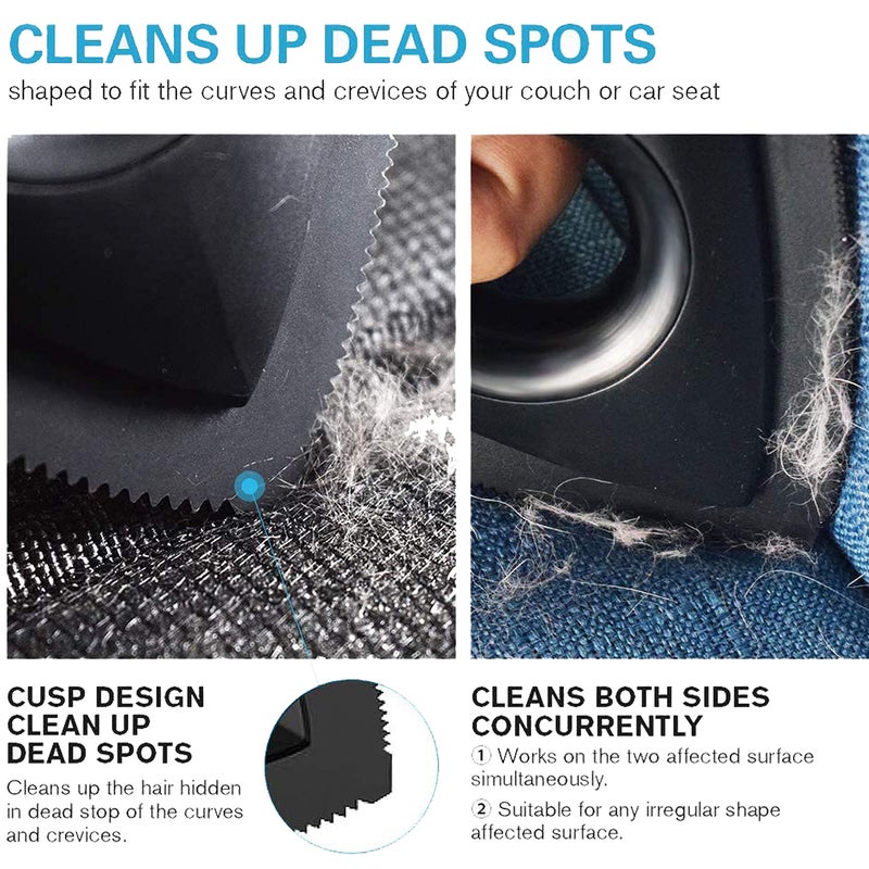 VREENY Mini Pet Hair Remover Brush for Dogs and Cats - Auto Detailing, Car, Home and Fabric Cleaning - Reusable (Multi Color) - Image 4