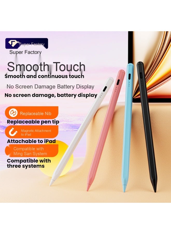 Capacitive Touch Stylus Pen for Android & iOS, Universal Compatible iPad Pencil, Drawing & Writing Touchscreen Pen - Image 2