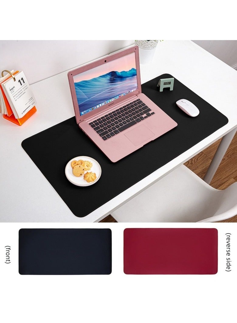 [Best Selling Mouse Mat] 100x50 cm Large - Stain & Oil Resistant - Dual Sided Leather - with Strap - For Restaurants, Desks, Home Office  - Image 4