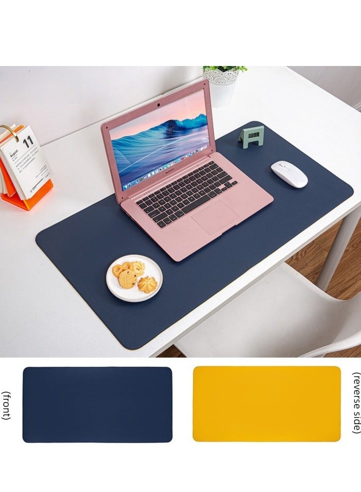 [Best Selling Mouse Mat] 100x50 cm Large - Stain & Oil Resistant - Dual Sided Leather - with Strap - For Restaurants, Desks, Home Office  - Image 1