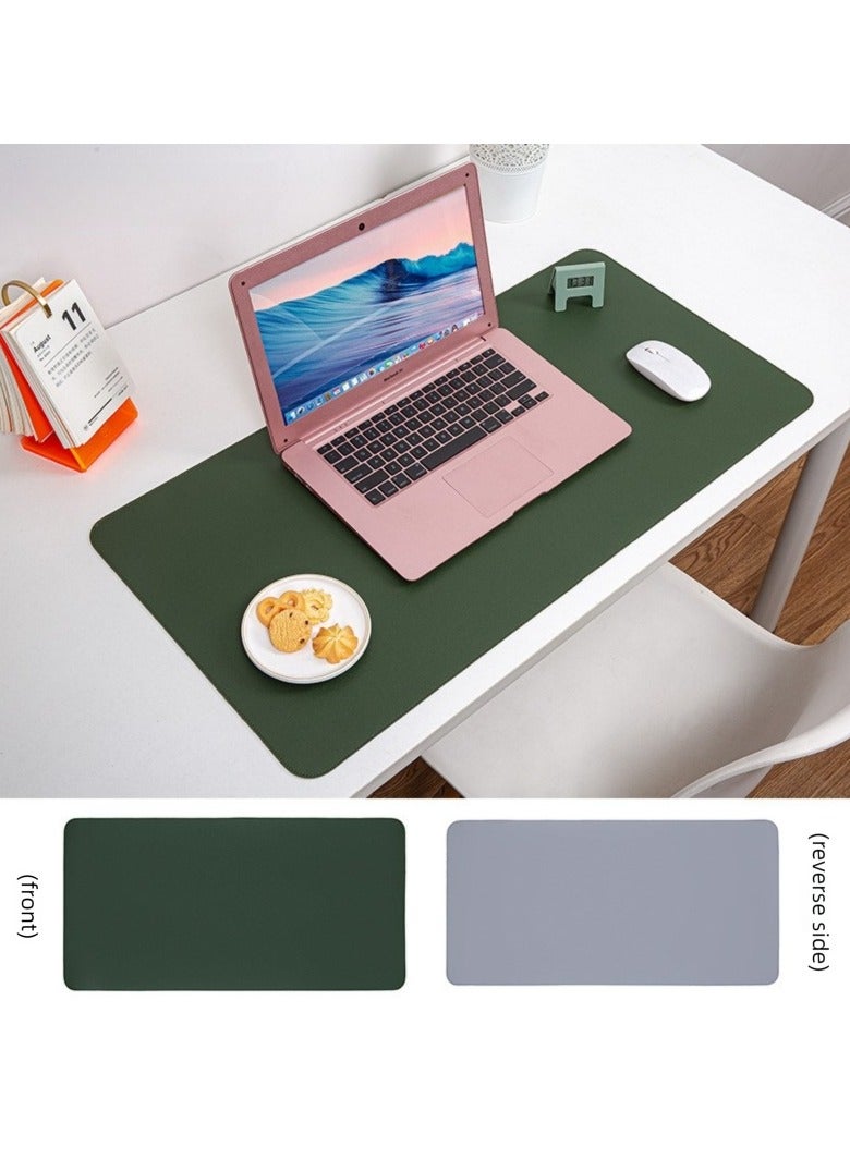 [Best Selling Mouse Mat] 100x50 cm Large - Stain & Oil Resistant - Dual Sided Leather - with Strap - For Restaurants, Desks, Home Office  - Image 2