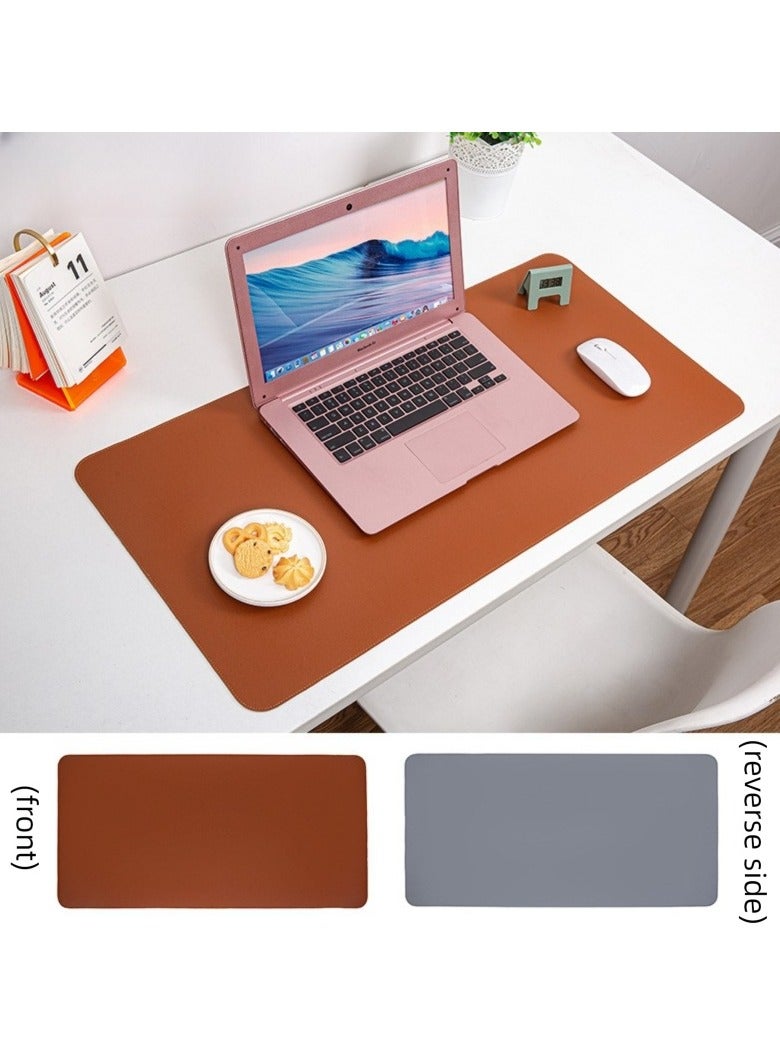 [Best Selling Mouse Mat] 100x50 cm Large - Stain & Oil Resistant - Dual Sided Leather - with Strap - For Restaurants, Desks, Home Office  - Image 5