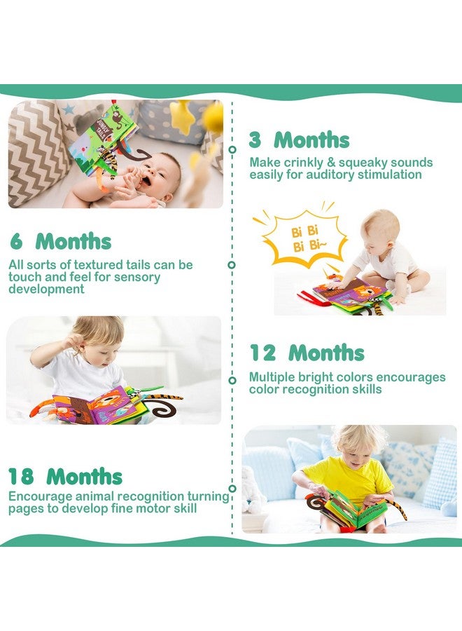 beiens Baby Books Toys, Touch and Feel Crinkle Cloth Book for Infant Baby 0-3-6-12-18 Months, Early Development Interactive Stroller Soft Toys, Easter Basket Essentials Shower Gifts for Boys Girls - Image 3