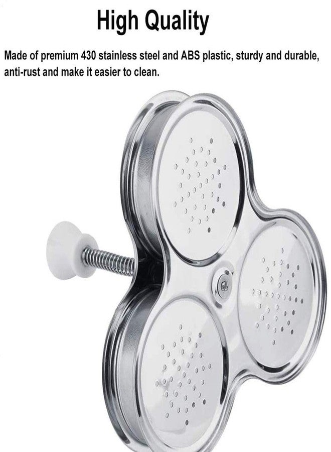 Zerodis Egg, Stainless Steel Nonstick Poached Egg Maker Egg Boiler Cup Egg Cooker Gift to Father Mother Friends (Silver) - Image 5