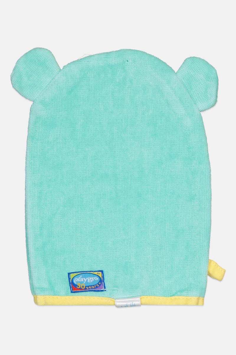 playgro Friendly Forest Bear Wash Mitt, Multicolor - Image 2
