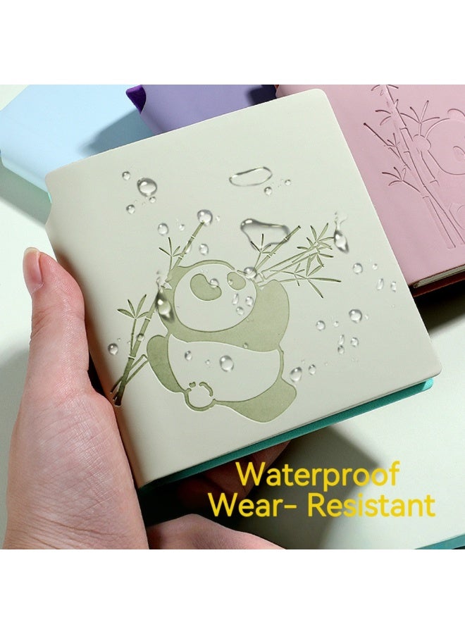 2pcs Panda Pocket Notebook with Pen – 10.5 × 10 cm Mini Notebook Set in Pink & Green - Image 2