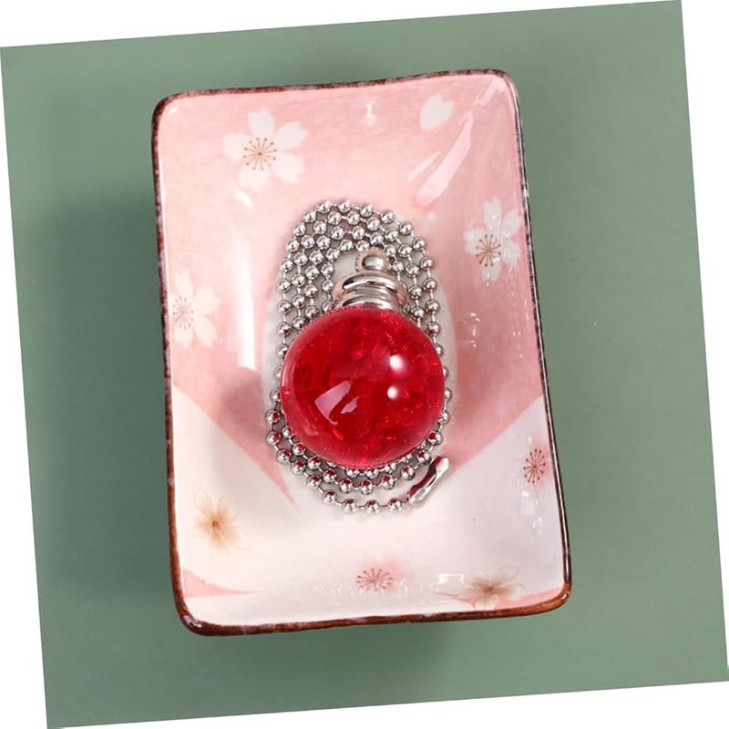 قلادة كرة حبوب مكسورة من Red Jojofuny سلسلة مروحة سحب زخرفة مصباح لأضواء السقف - Image 3