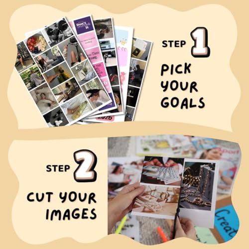 Funk You Store Manifestation Poster | 2026 Vision Board Supplies (200+ Elements, 12 A4 Sheets, A4 Board with Hook) Aesthetic | Life Goals Quotes Daily Affirmations for Women | Manifestation Posters | Manifest Dream Life Poster for Wall - Image 3