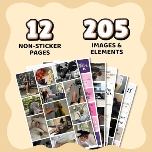 Funk You Store Manifestation Poster | 2026 Vision Board Supplies (200+ Elements, 12 A4 Sheets, A4 Board with Hook) Aesthetic | Life Goals Quotes Daily Affirmations for Women | Manifestation Posters | Manifest Dream Life Poster for Wall - Image 2