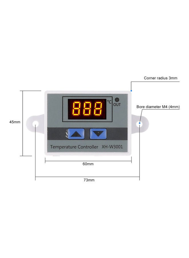 NIBEMINENT Electronic Temperature Controller with LED Display Multicolour - Image 4