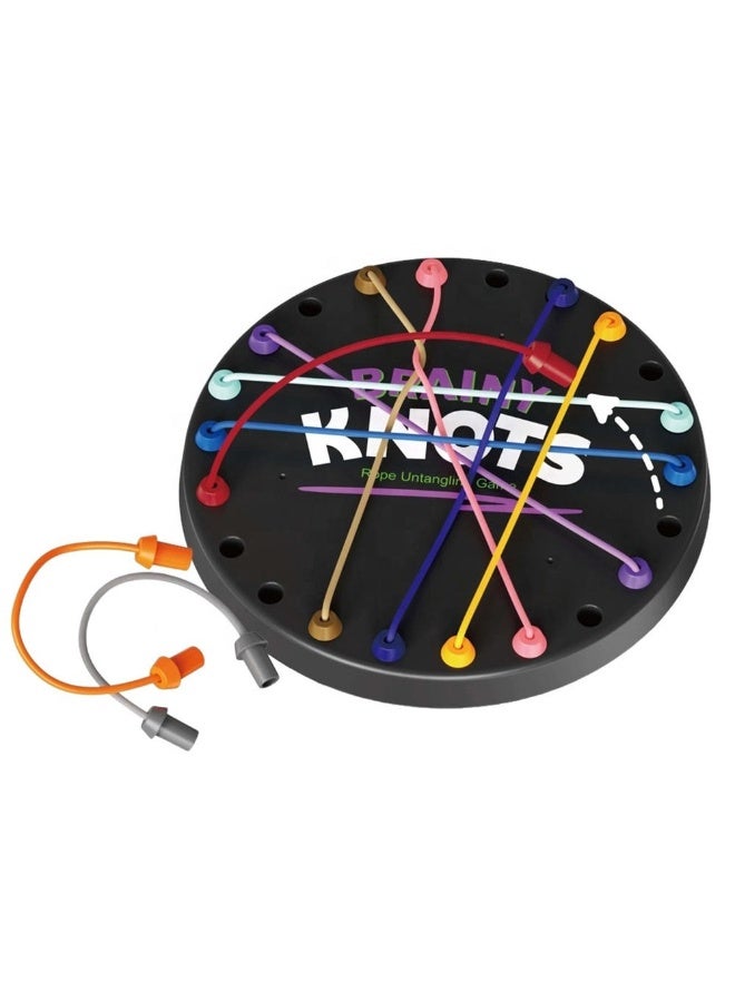 Capstro Rope Knot Puzzle Game – String Untangle Logic & Brain Teaser Challenge for Kids & Adults | Concentration Training Tabletop Game with Storage Bag – Rope Knot Challenge - Image 1