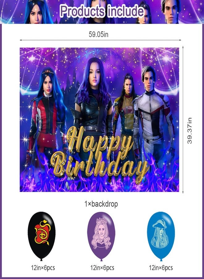 karg Party Supplies5x3FT,Cartoon Backdrop,Movie Theme Happy Birthday Party Banner for Boys and Girls Movie Party Decoration - Image 3
