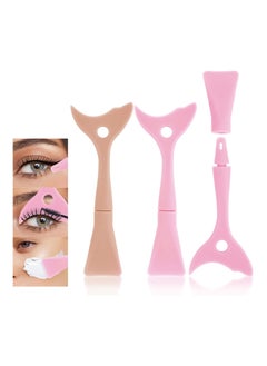 2Pcs Mascara Shield Applicator Mascara Guard Silicone  Eye Lash Eyeshadow Eyeliner Auxiliary Tool with Face Mud Mask Brush Applicator Reusable Detachable Multi-Purpose Lazy Quick Eye Makeup Tool