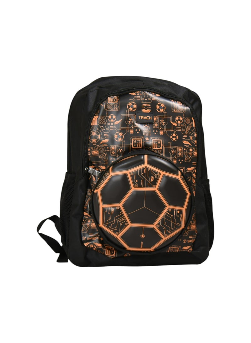 Track School Backpack AS025 | 18 Inch Football Design Backpack with Pencil Case | Lightweight Kids School Bag - Image 4