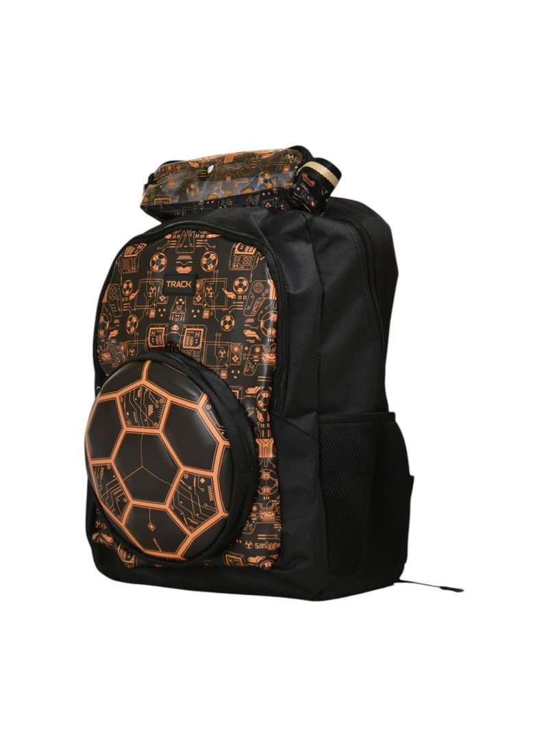 Track School Backpack AS025 | 18 Inch Football Design Backpack with Pencil Case | Lightweight Kids School Bag - Image 1