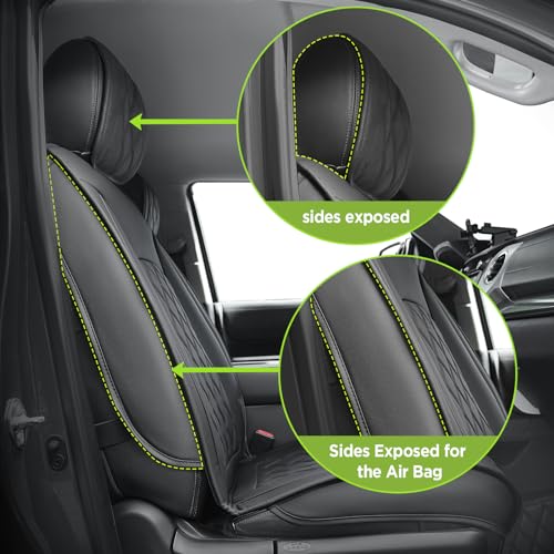 DrCarNow Super Cover® for Dodge Ram Seat Covers 2002-2023 2024 1500, 2010-2023 2024 2500/3500 Pickup Truck for Dodge Ram Leather Seats Covers Crew Mega Cab Waterproof Leather Car Seat Accessories(Front Only) - Image 2
