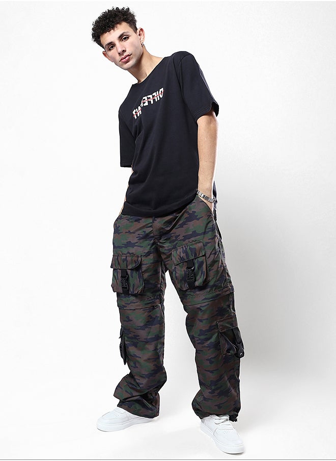 RAVIN - "Different" Front Print & Back Comfy Tee - Black - Image 1
