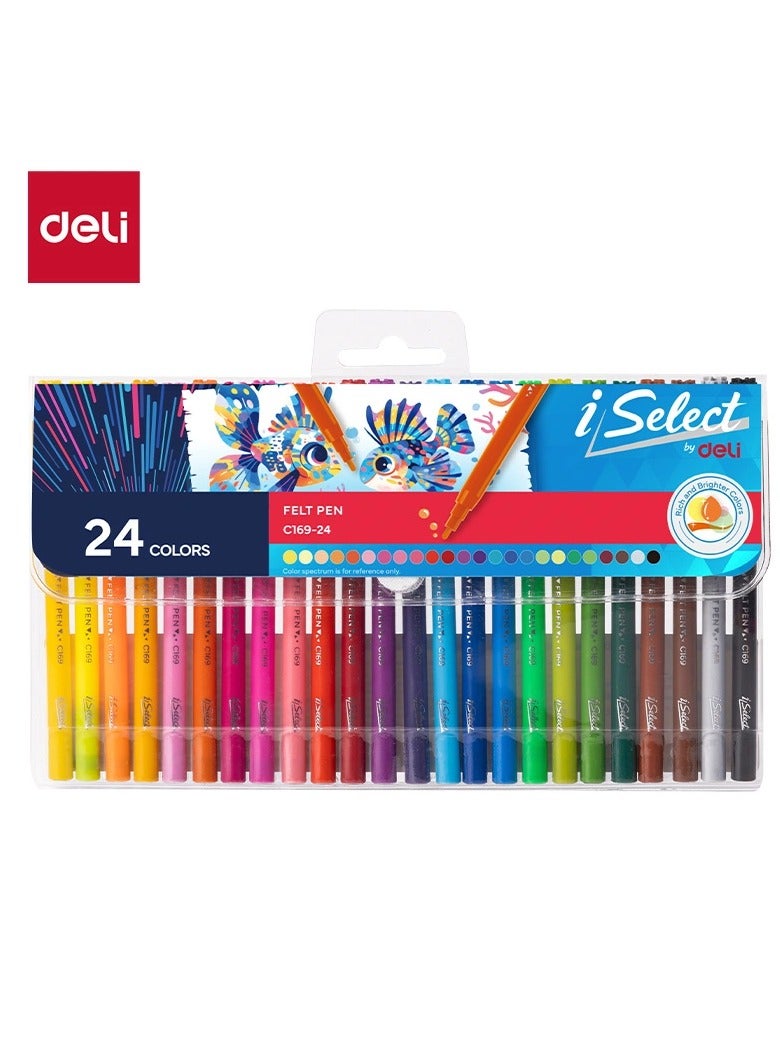 ديلي الوان فلوماستر 24 لون طويل - Image 1