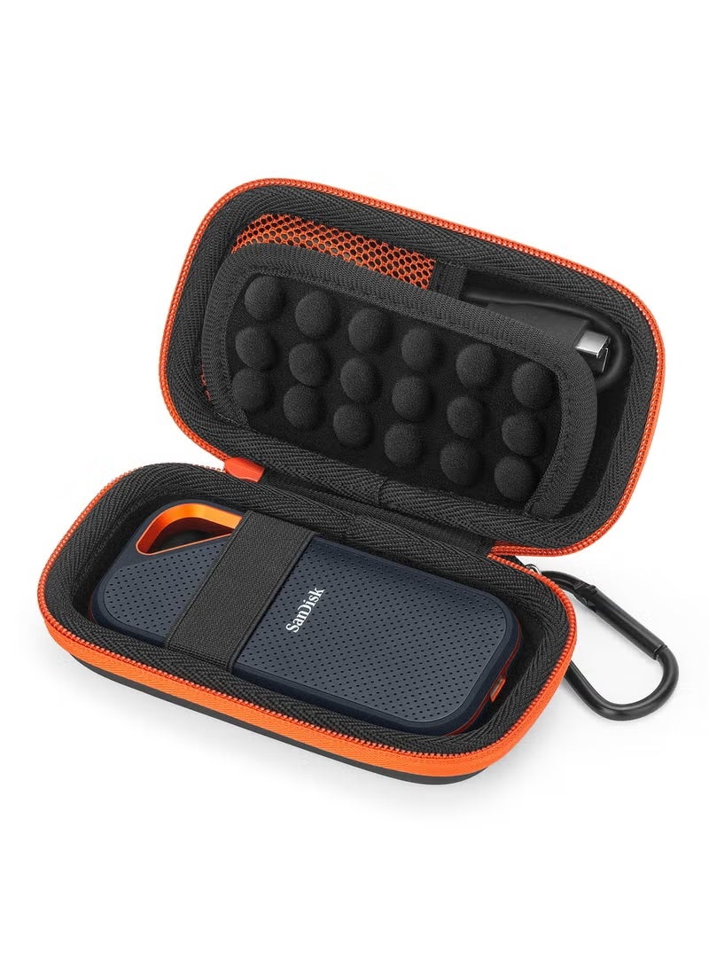 جيكومو حافظة صلبة لجهاز SanDisk Extreme Pro/SanDisk Extreme المحمول الخارجي SSD سعة 500 جيجابايت و1 تيرابايت و2 تيرابايت، وحقيبة سفر وغطاء واقٍ وحقيبة تخزين - Image 1