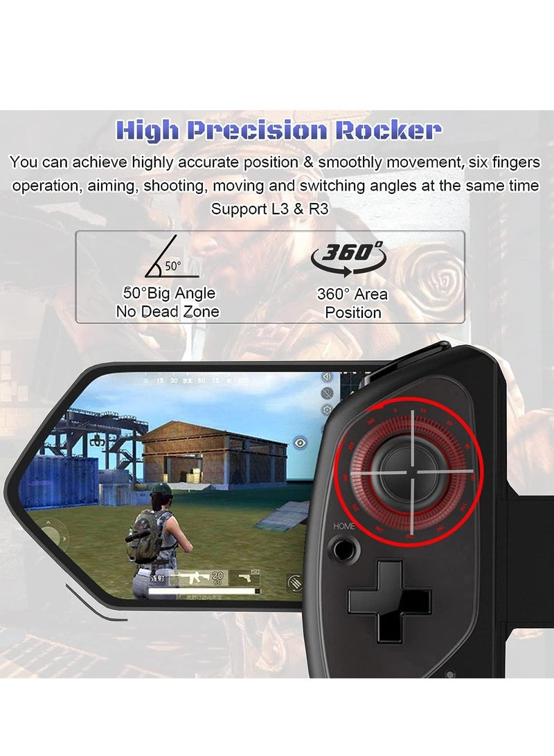 Barakah Gaming Controller for iPad/iPad Mini/iPad Air, iPhone 14/13/12/11, iOS, Tablet Android Gamepad Samsung Galaxy Tab, Huawei MatePad, Yoga Tab[Within 5-11 inch] PC Game Joystick COD, Steam, Black - Image 5