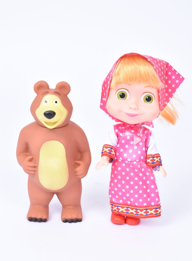 2-Piece Masha and The Bear Doll  - Image 2