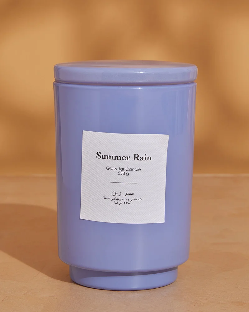 ردتاغ شمعة  في برطمان سمر رين مع غطاء (19 أونصة)