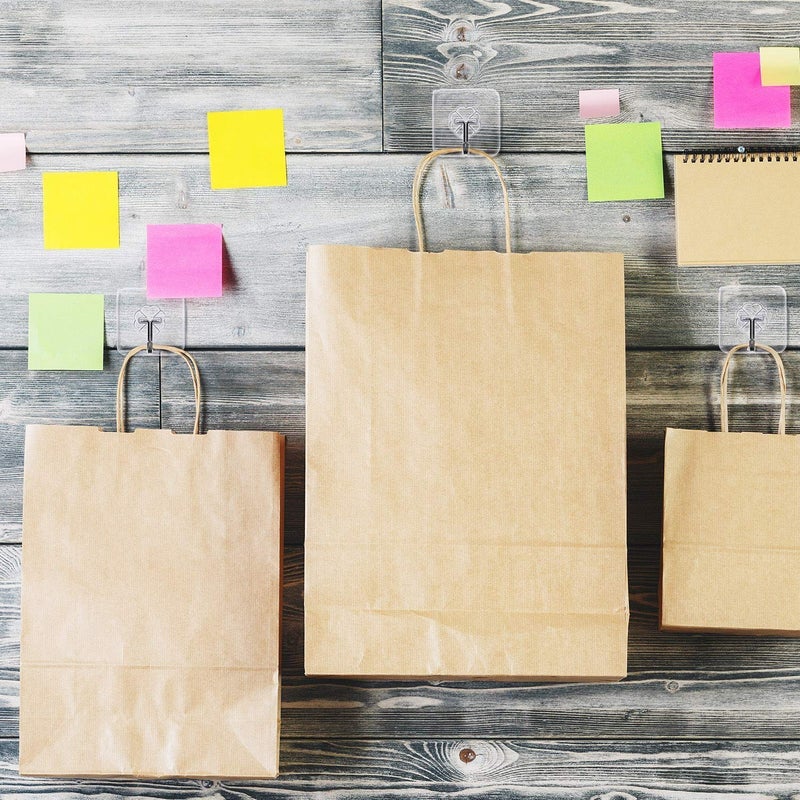 TECHBLAZE Self Adhesive Plastic Wall Hooks Heavy Duty Transparent Sticky Hanger with Stainless Hook for Hanging 10 Kg Max Waterproof Reusable Wall Hanger for Towel Bath Ceiling Hooks (Pack of 4) - Image 3