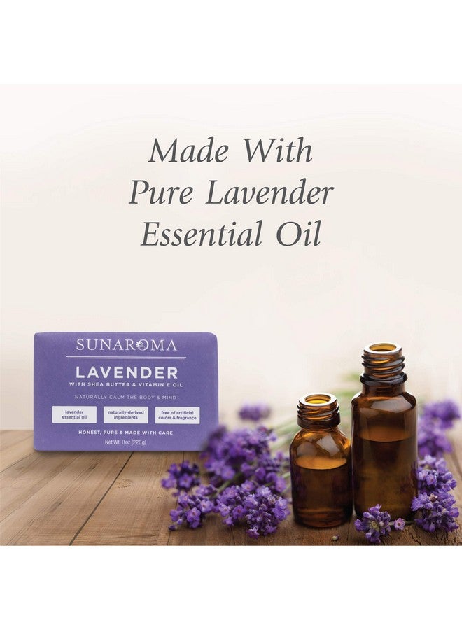 Sunaroma Lavender W/Shea Butter & Vitamin E Oil Soap (Pack of 1) - Image 4