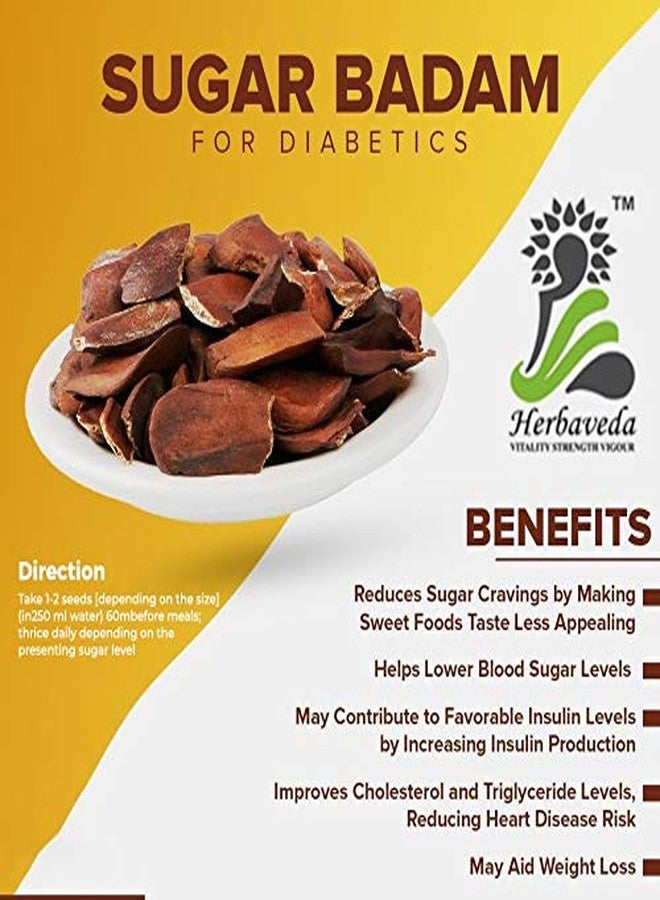 LEANBEING Herbaveda- Sugar Badam Kadwa (100 G)|Kadua Badam|Mahogany Seeds|Diabetes Almonds Kadwa Badaam - Image 2
